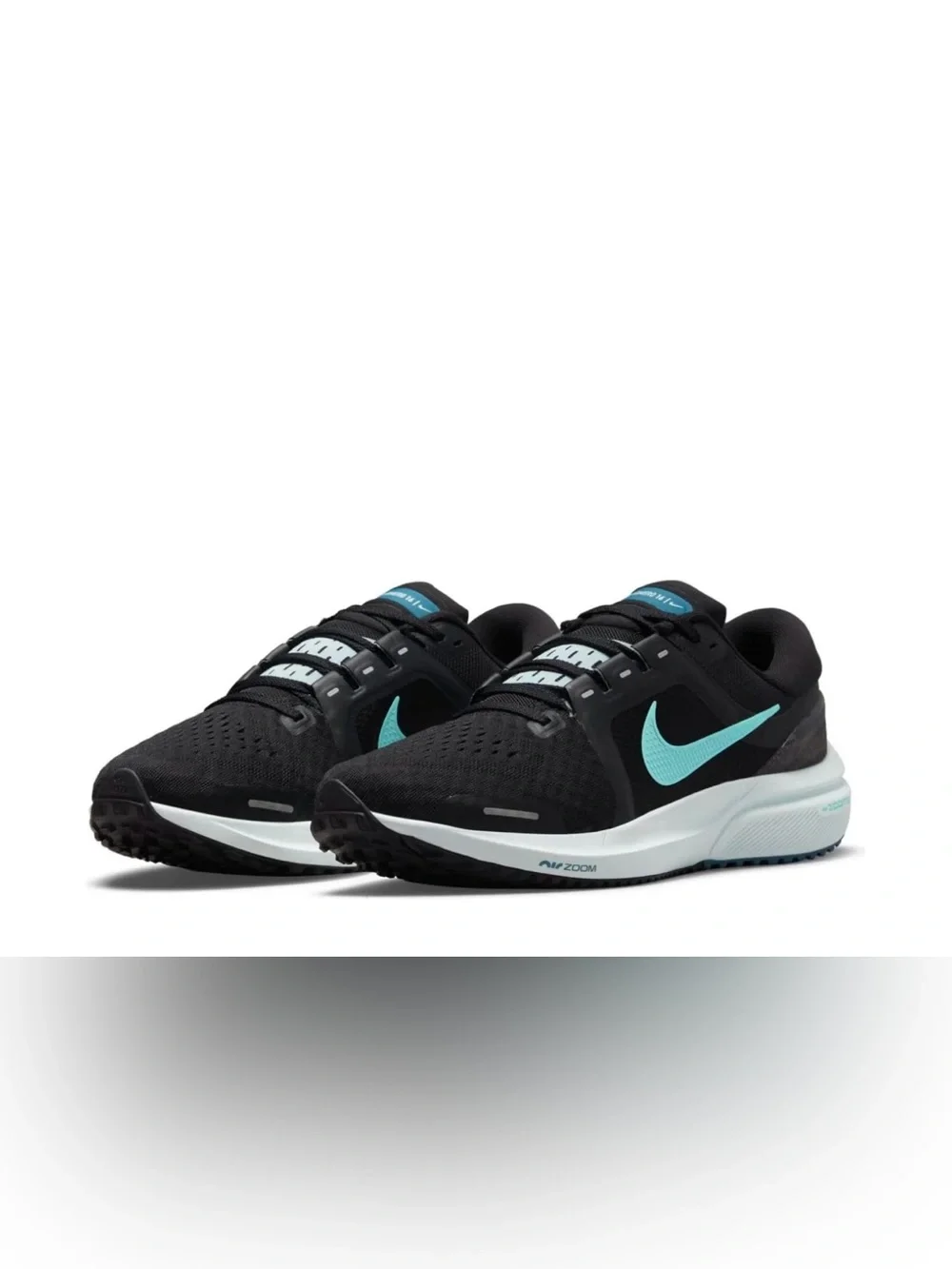 Nike Zoom Vomero 16 black ghost aqua running walking everyday sneakers 6.5